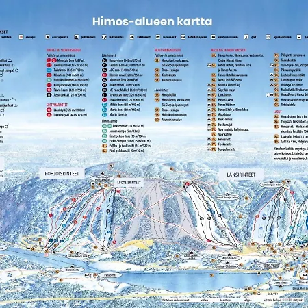 빌라 Laakson Helmi 1 с камином, сауной, Spa, на берегу озера Himos